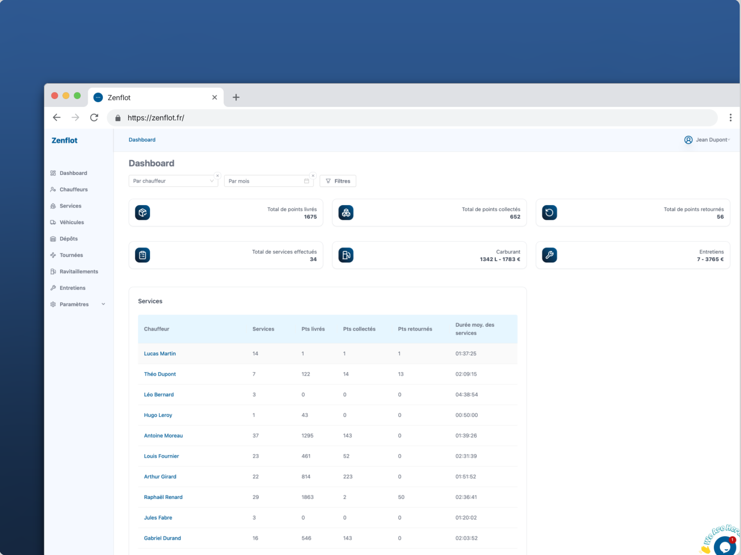 Syncflotte Dashboard